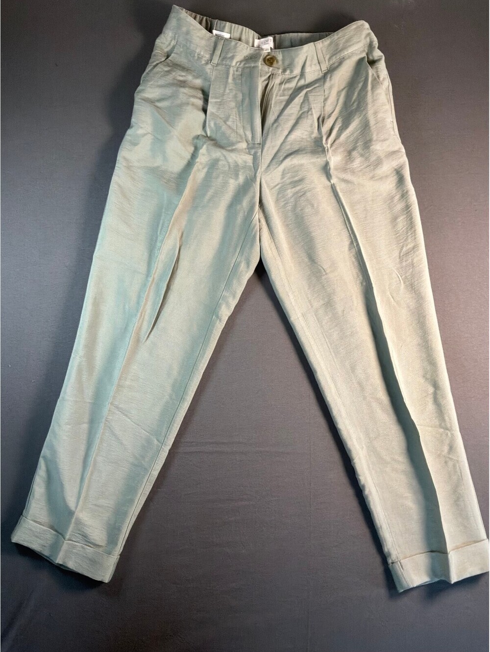 LOFT Outlet Women's Tapered Leg Pants Size S Light Green